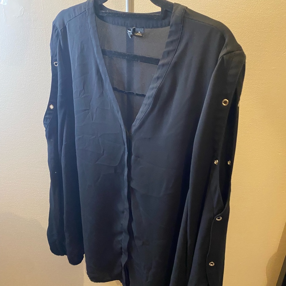 New Direction Black Blouse XL